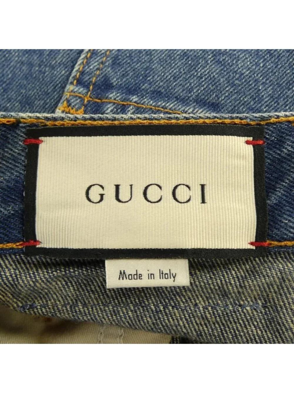 Gucci Washed Denim Tapered Pants Jeans